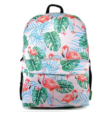 Rucsac 44x17x31 "Graphic", roz cu flamingo PIPPA CNT-2050-14