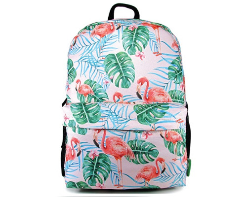 Rucsac 44x17x31 "Graphic", roz cu flamingo PIPPA CNT-2050-14