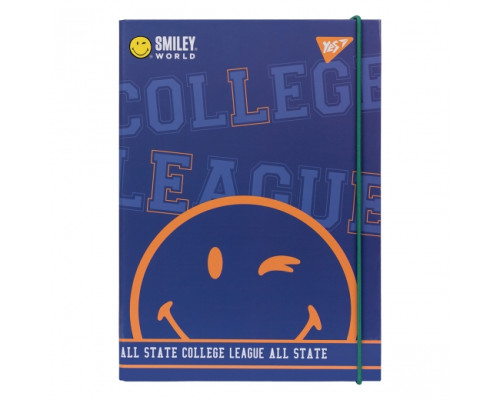 Папка B5 картонная, для тетрадей "Smiley World.College" YES 491754 (40)