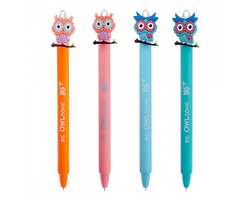 20255 Ручка шариковая "Cute ow" автоматическая, 0,7мм, синяя, YES 412007 (36/1296