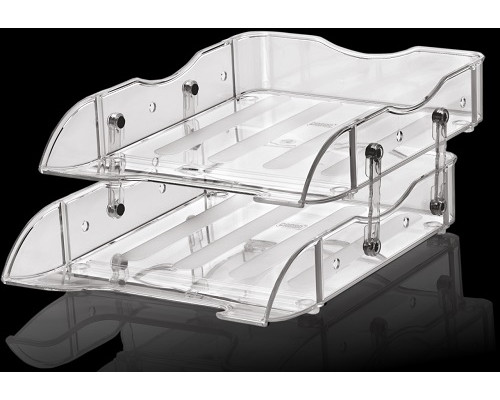 Tava orizontala 2 nivele plastic transparent CASSA 8806 (12)