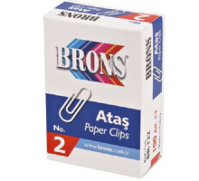 Скрепки N2, 26мм 100шт. BR-122 (10/400)