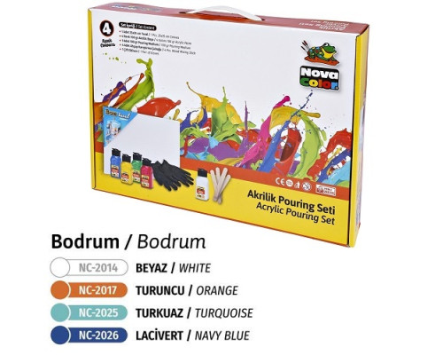 Set p/u creatie "Bodrum" panza 25x35сm, 5 vopsele acrilice NC-2504 (12) Set p/u creatie "Bodrum" panza 25x35сm, 5 vopsele acrilice NC-2504 (12)
