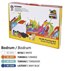 Set p/u creatie "Bodrum" panza 25x35сm, 5 vopsele acrilice NC-2504 (12)