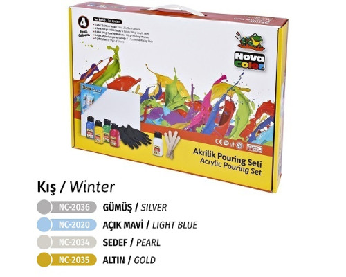 Set p/u creatie "Winter" panza 25x35сm, 5 vopsele acrilice NC-2521 (12) Set p/u creatie "Winter" panza 25x35сm, 5 vopsele acrilice NC-2521 (12)