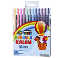 Карандаши восковые механические, 12цв. NC-2122 (12/96)
