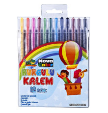 Карандаши восковые механические, 12цв. NC-2122 (12/96)