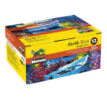 Set vopsea acrilică 12 culori, 30 ml NC-179 (24)