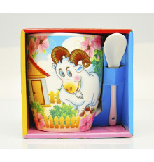 Cana cu lingurita "Berbecut" in cutie FM-32