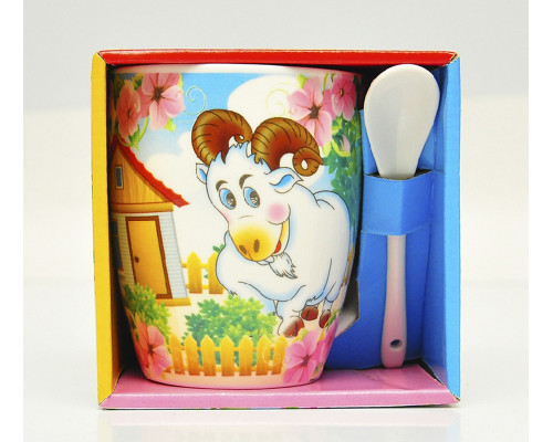 Cana cu lingurita "Berbecut" in cutie FM-32