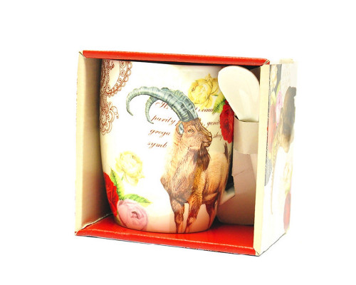 Cana cu lingurita "Capricorn" in cutie FM-33