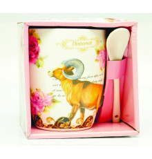 Cana cu lingurita "Berbec" in cutie FM-34