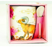 Чашка c ложечкой "Овен" в коробке FM-34 Чашка c ложечкой "Овен" в коробке FM-34