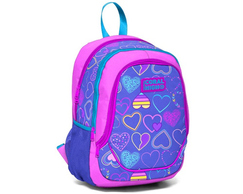 Rucsac 2separat. 40x28x20cm. "Heart" roz deschis/lavandă, Yaygan 23390