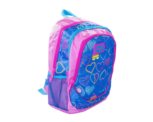 Рюкзак 2отделен, 40x28x20см, "Heart" светло-розовый/лавандовый, Yaygan 23390