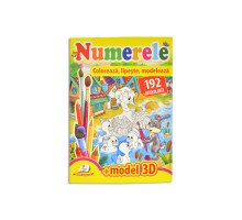 Coloreaza, lipeste, modeleaza. Numerele. 192 autocolante A4 N*9085