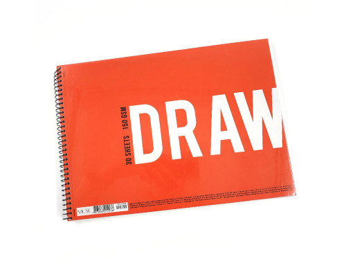 Альбом для рисования А4 30л. 150гр. крафт-картон, спираль сбоку MUSE PB-SC-030-300 (6/36)