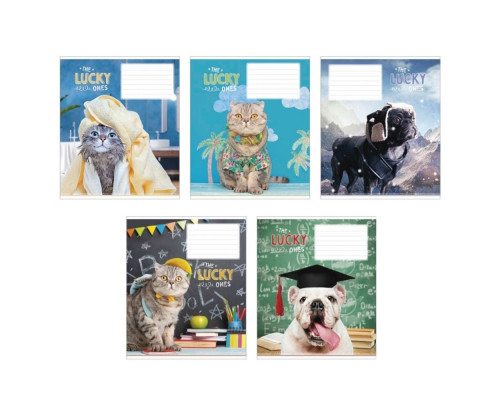 Tетрадь 12 листов линия Школярик "Luchy" (животн) 012-2734L (30/300) Tетрадь 12 листов линия Школярик "Luchy" (животн) 012-2734L (30/300)