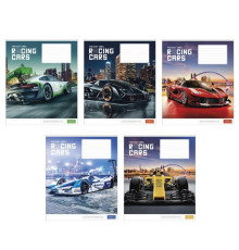 1018719 Tетрадь 12 листов линия Школярик "Racing cars" машины012-2716L