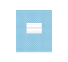 Caiet 12 file linie mare Школярик print albastru 012-2577L (30/300)