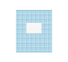 Caiet 12 file linie mare Школярик print albastru 012-2578L (30/300)