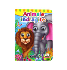 Carte cartonata cu ochisori. Animale indragite. N*6845