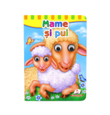 Carte cartonata cu ochisori. Mame si pui. N*6876