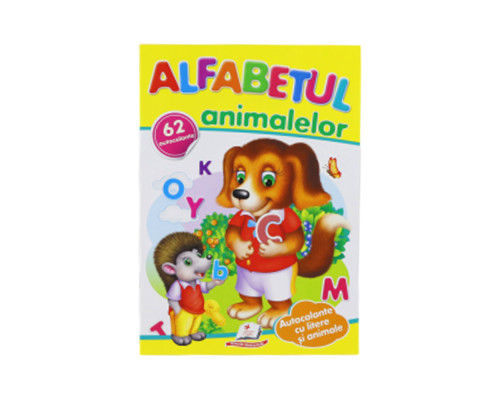 Activitati distractive. Alfabetul animalelor. 62 autocolante N*8931 (16,5X24)