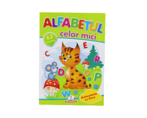 Activitati distractive Alfabetul celor mici 62 autocolante N*8900