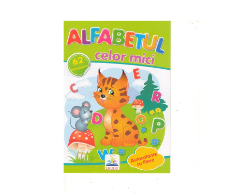 Activitati distractive Alfabetul celor mici 62 autocolante N*8900