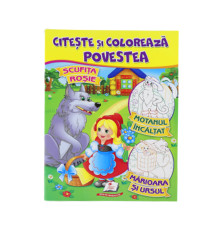 Citeste si coloreaza POVESTEA "Scufita rosie" N*8801 (25.5X20)