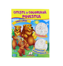 Citeste si coloreaza POVESTEA "Trei ursi" N*8795 (25.5X20)