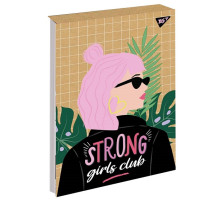 Блокнот B5, 80л. клетка, на склейке, крафт "Girls" YES 151679