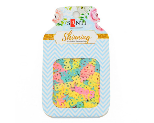 Set inscripții pentru creativitate „Baby”, 7g, 3 culori. Santi 741483 Set inscripții pentru creativitate „Baby”, 7g, 3 culori. Santi 741483