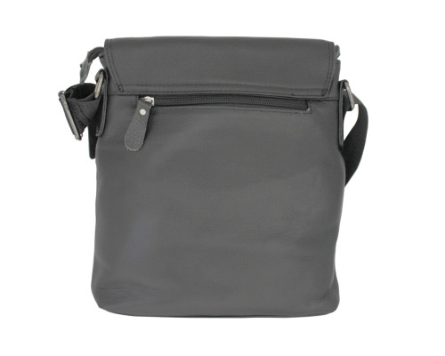 Geanta din piele artificiala, neagra/cafenie, pentru barbati, JP6613, 26*24*5cm (50)