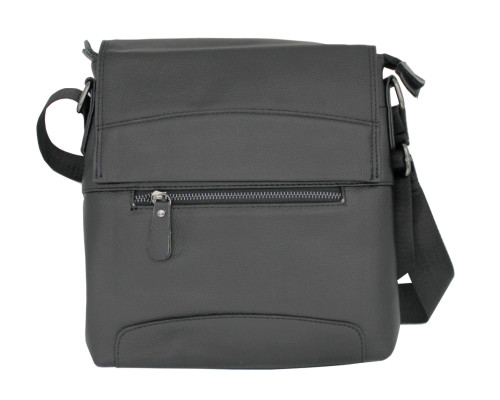 Geanta din piele artificiala, neagra/cafenie, pentru barbati, JP6613, 26*24*5cm (50)