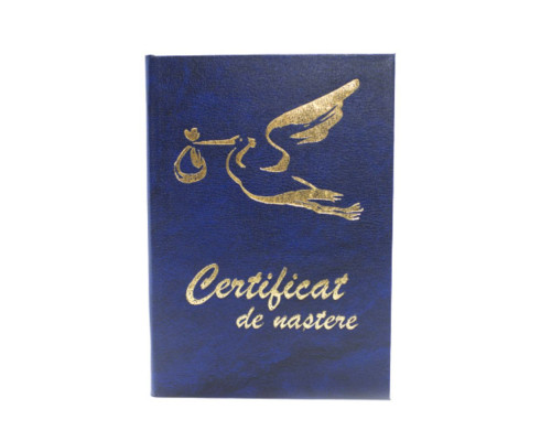 Обложка для документов "Certificat de nastere" синяя СС* Обложка для документов "Certificat de nastere" синяя СС*