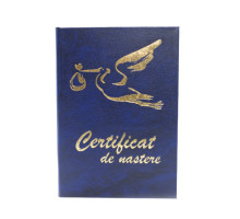 Обложка для документов "Certificat de nastere" синяя СС*