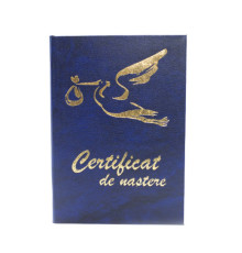 683681 Обложка для документов "Certificat de nastere" синяя СС*