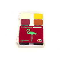 Акварель 10 цв. без кисти, в пластике, "Увлечение" Gamma 200104 (15)