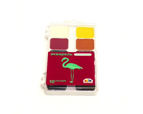 Acuarela 10 cul., plastic, "Увлечение" Gamma 200104 (15)
