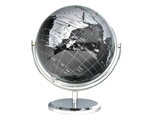Глобус черный большой на металл. ножке 20см 20S-1 (12)