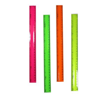 Rigla plastic, colorata (neon) 30cm (48)