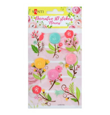 Set de autocolante decorative 3D "Flori 3", 100*150 мм 741300