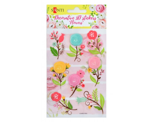 Set de autocolante decorative 3D "Flori 3", 100*150 мм 741300 Set de autocolante decorative 3D "Flori 3", 100*150 мм 741300