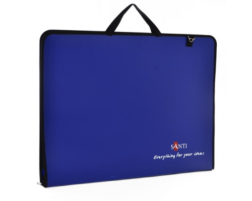 Папка-портфель SANTI для эскизов, 450*39*715мм, синяя 491536