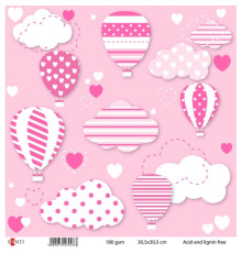 Set hirtie pentru scrapbooking №29, 5 buc. 30.5*30.5см 740794