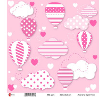 Set hirtie pentru scrapbooking №29, 5 buc. 30.5*30.5см 740794