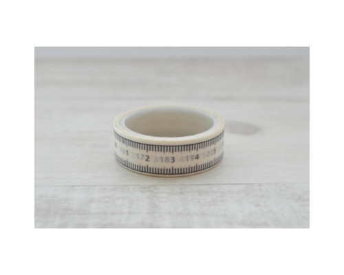 Panglica de hartie cu lipici "Centimetru" 1.5cm*5m 740557 Panglica de hartie cu lipici "Centimetru" 1.5cm*5m 740557