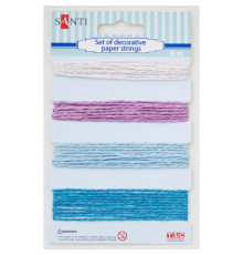 05055 Set sireturi decorative din hartie, roz-albastru, 4 cul., 8m, 952039